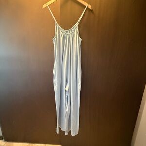 Light Blue Spaghetti Strap Jumpsuit